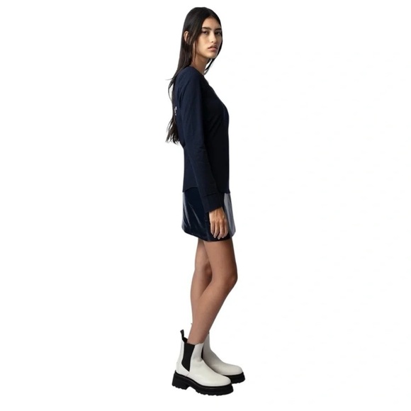 NEW IN BOX - Zadig & Voltaire Ride Chelsea Boots Color ICE size 37 - Picture 10 of 11